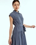 SIXDO Woven Flared Dress for Women